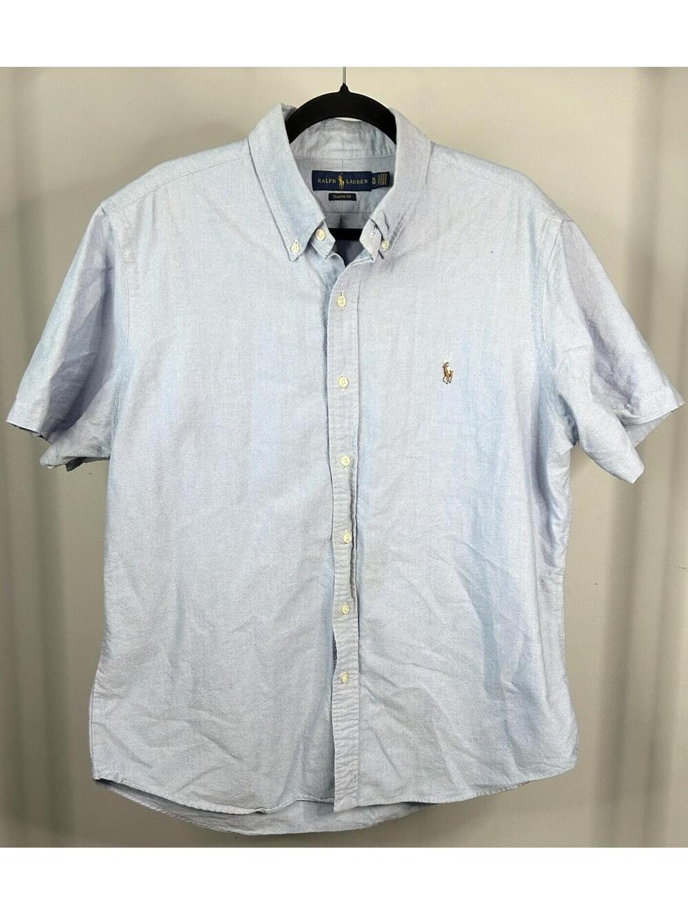 Polo Ralph Lauren Classic Fit Short Sleeve Button Down Shirt Men’s Size XL